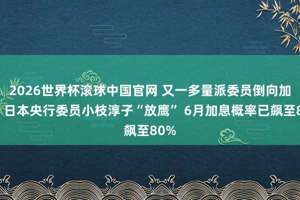 2026世界杯滚球中国官网 又一多量派委员倒向加息！日本央行委员小枝淳子“放鹰” 6月加息概率已飙至80%