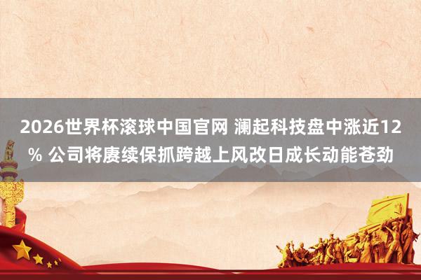 2026世界杯滚球中国官网 澜起科技盘中涨近12% 公司将赓续保抓跨越上风改日成长动能苍劲