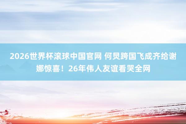 2026世界杯滚球中国官网 何炅跨国飞成齐给谢娜惊喜！26年伟人友谊看哭全网